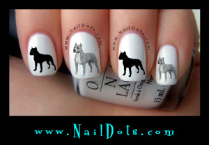 Am Staff Nail Decals