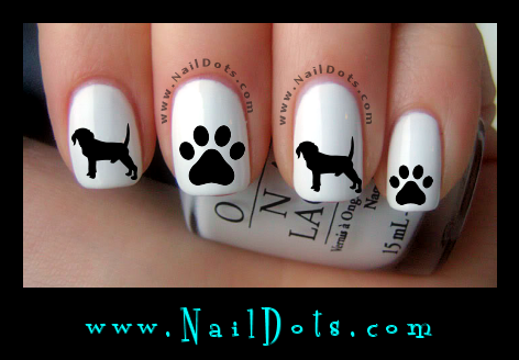 Beagle Nail Decals