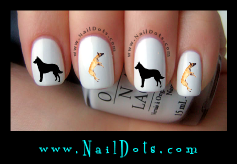 Belgian Malanois Nail Decals