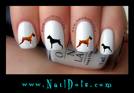 Boxer Nail Decals