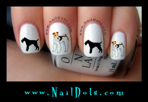 Fox Terrier Nail Decals
