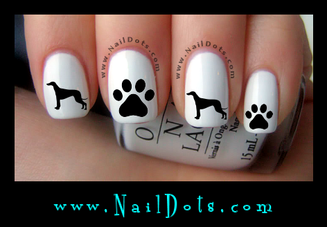 Greyhound Nail Decals
