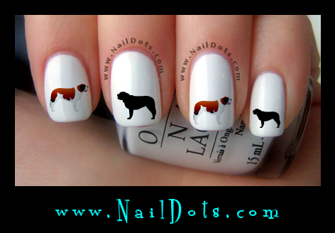Saint Bernard Nail Decals