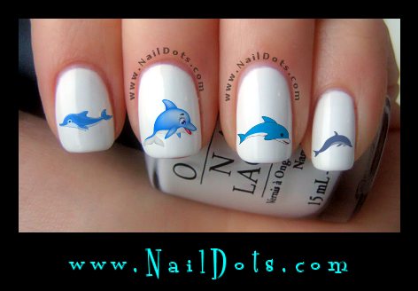 Dolphin Nail Decals