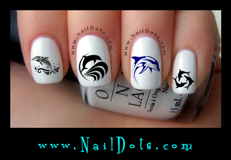 Dolphin Nail Decals
