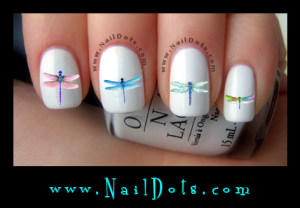Dragonfly Nail Decals