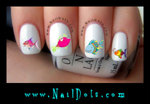 Tropical Fish Nail Decals