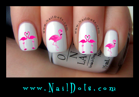 Flamingo Nail Decals