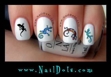Gecko Nail Decals