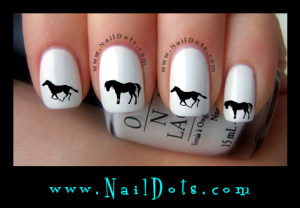 Horse Nail Decals