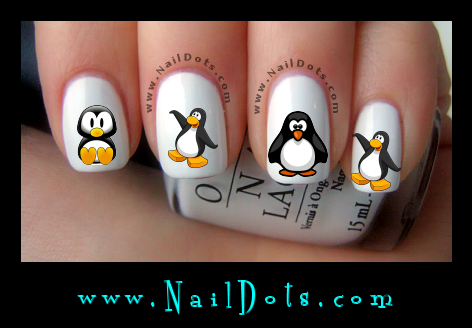 Penguin Nail Decals
