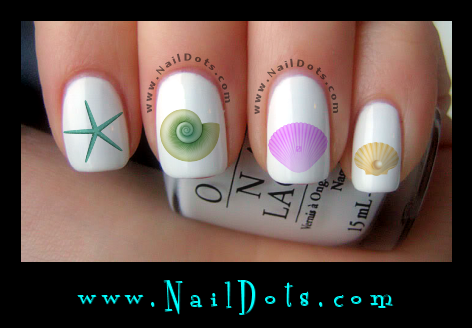 Seashell Nail Decals
