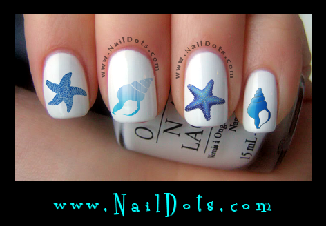 Seashell Nail Decals