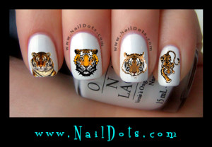 Tiger Nail Decals