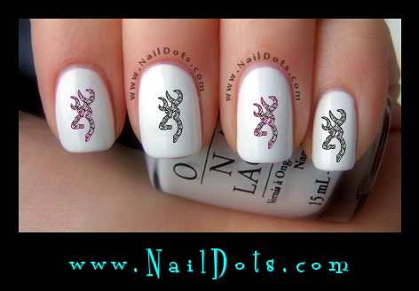 Zebra Deer nail decals