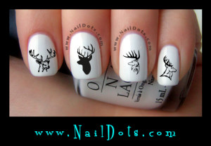Buck Mounts Nail Decals