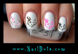 Deer Heart love Nail Decals