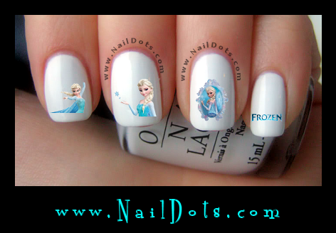 Frozen Nail Decals