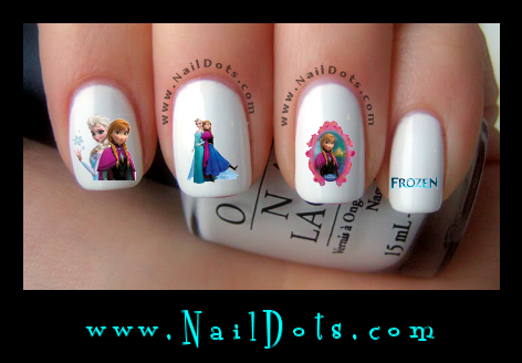 Frozen Nail Decals