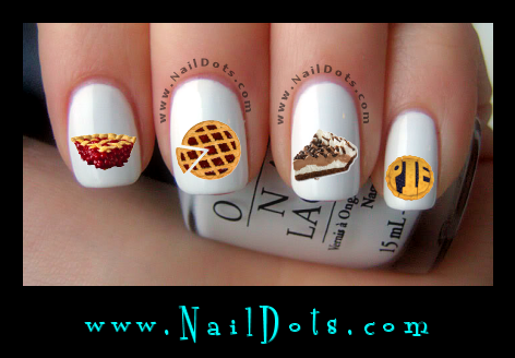 Pie Nail Decals
