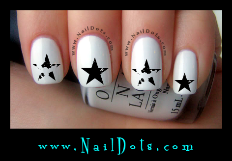 Grunge Star Nail Decals - GSGrunge