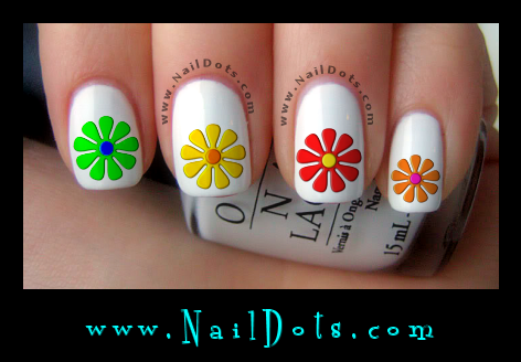 Daisy Nail Decals