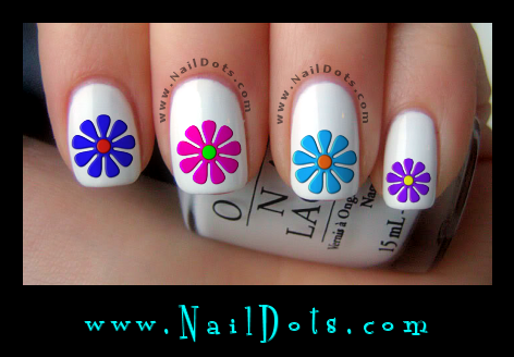 Daisy Nail Decals