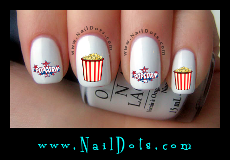 Popcorn Nail Decals