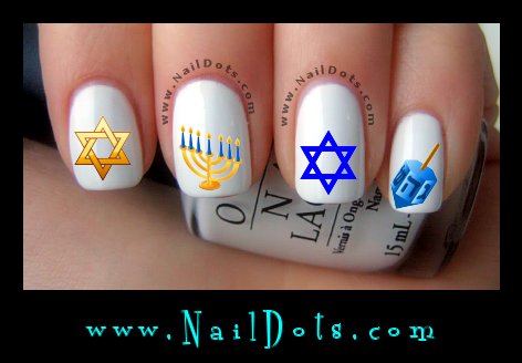chanukah Nail Decals