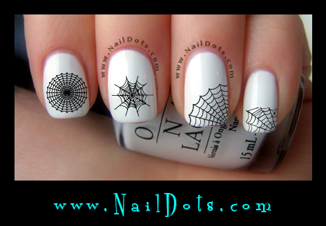 Spider Web Nail Decals