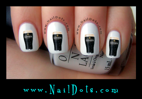 Dark Stout Nail Decals