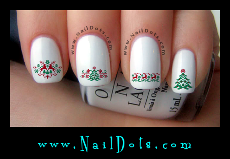 Nordic Nail Decals - Ugly Sweater Nail Decals