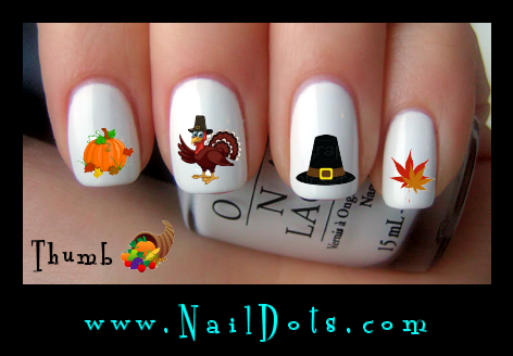 Thanksgiving Nail Decals