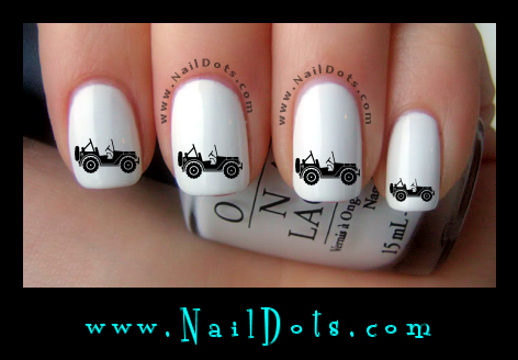 Mud Truck Nail Decals