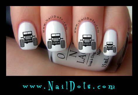 Mud Truck Nail Decals