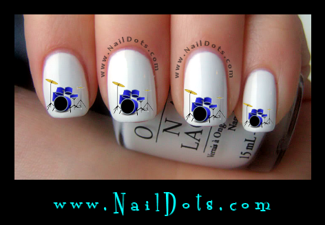 Drum Nail Decals