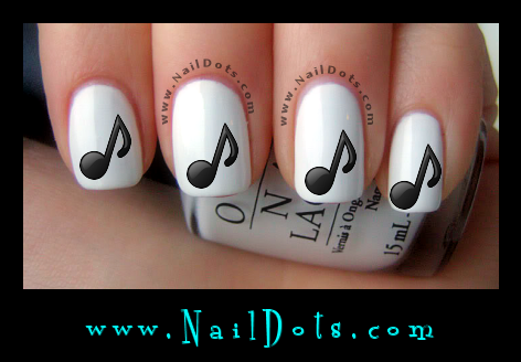 Music Note  Nail Decals