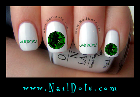 Green Arrow Nail Decals