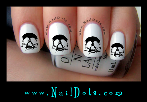 Skull  nail decals