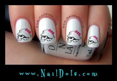 Skull Cap Nail Decals