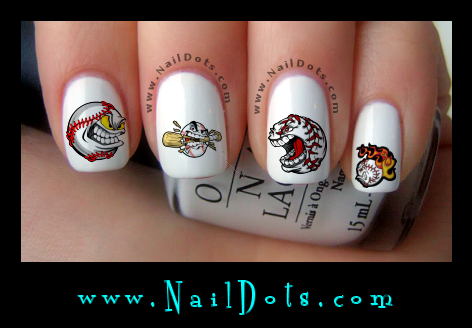 baseball Nail Decals
