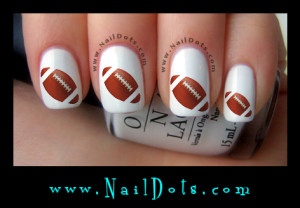 Football Nail Decals