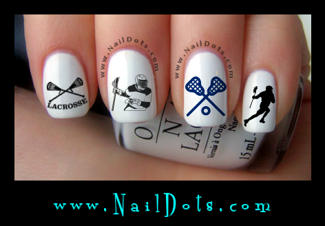 Lacrosse nail decals