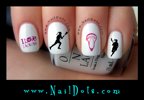 Lacrosse nail decals