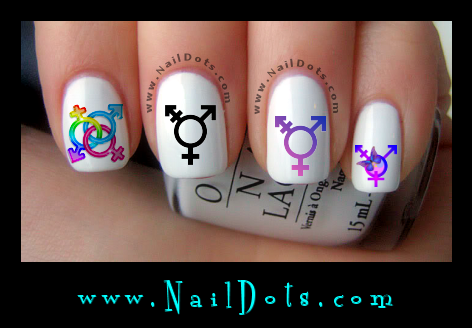 Transgender Nail Decals