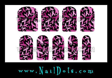 Breast Cancer Nail Wraps