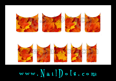 Fall Leaf  Nail Tips