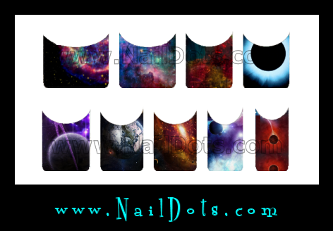 Galaxy Nail Tips