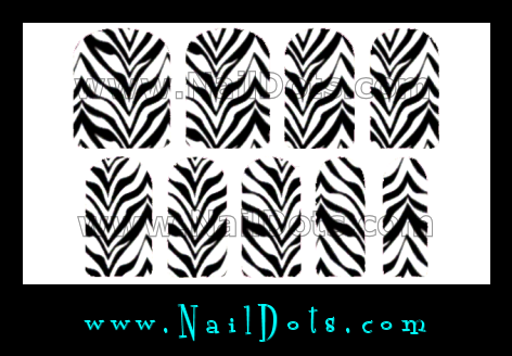 Zebra Nail Wraps